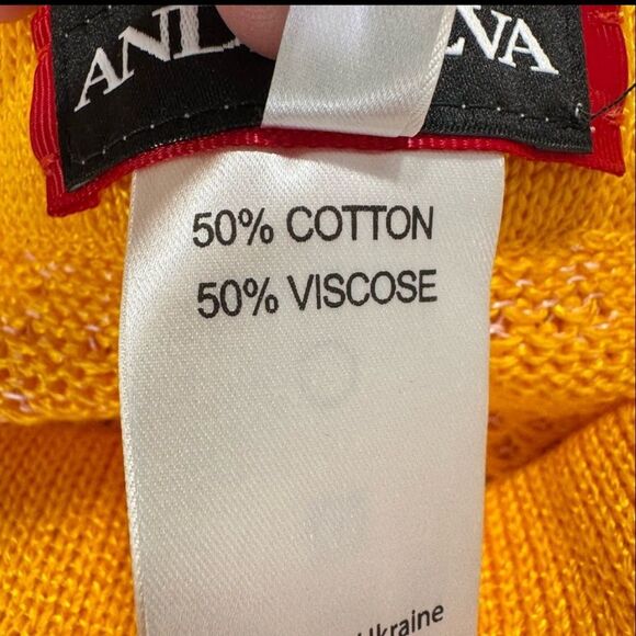 Andreeva Mini Knit Feather Trim Floral Skirt Yellow Size 6 - Picture 10 of 12